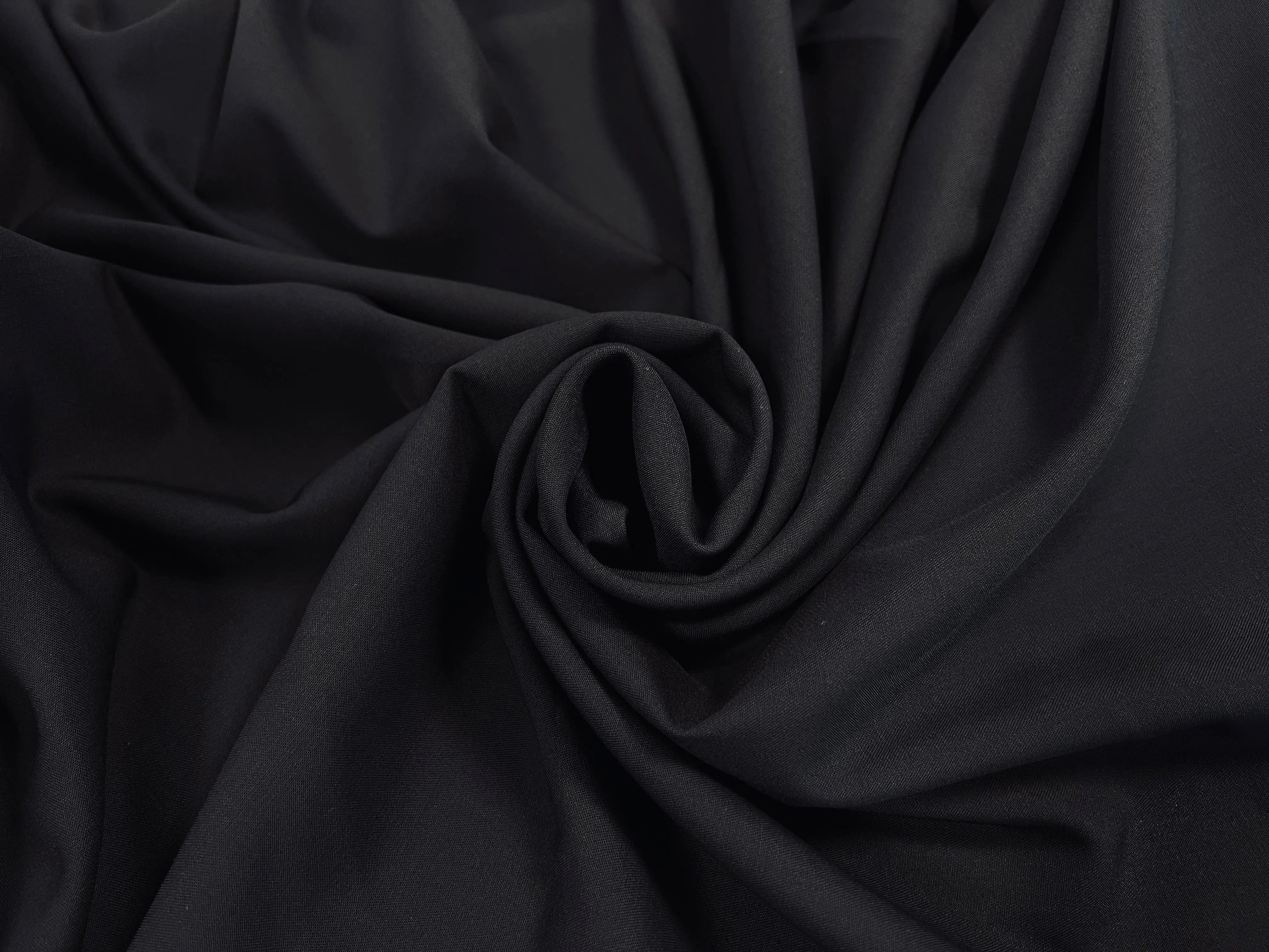 GABARDINE VISCOSE FROIDE FINE BLEU NUIT TRÈS FLUIDE - My Little Coupon - tissu - coudre