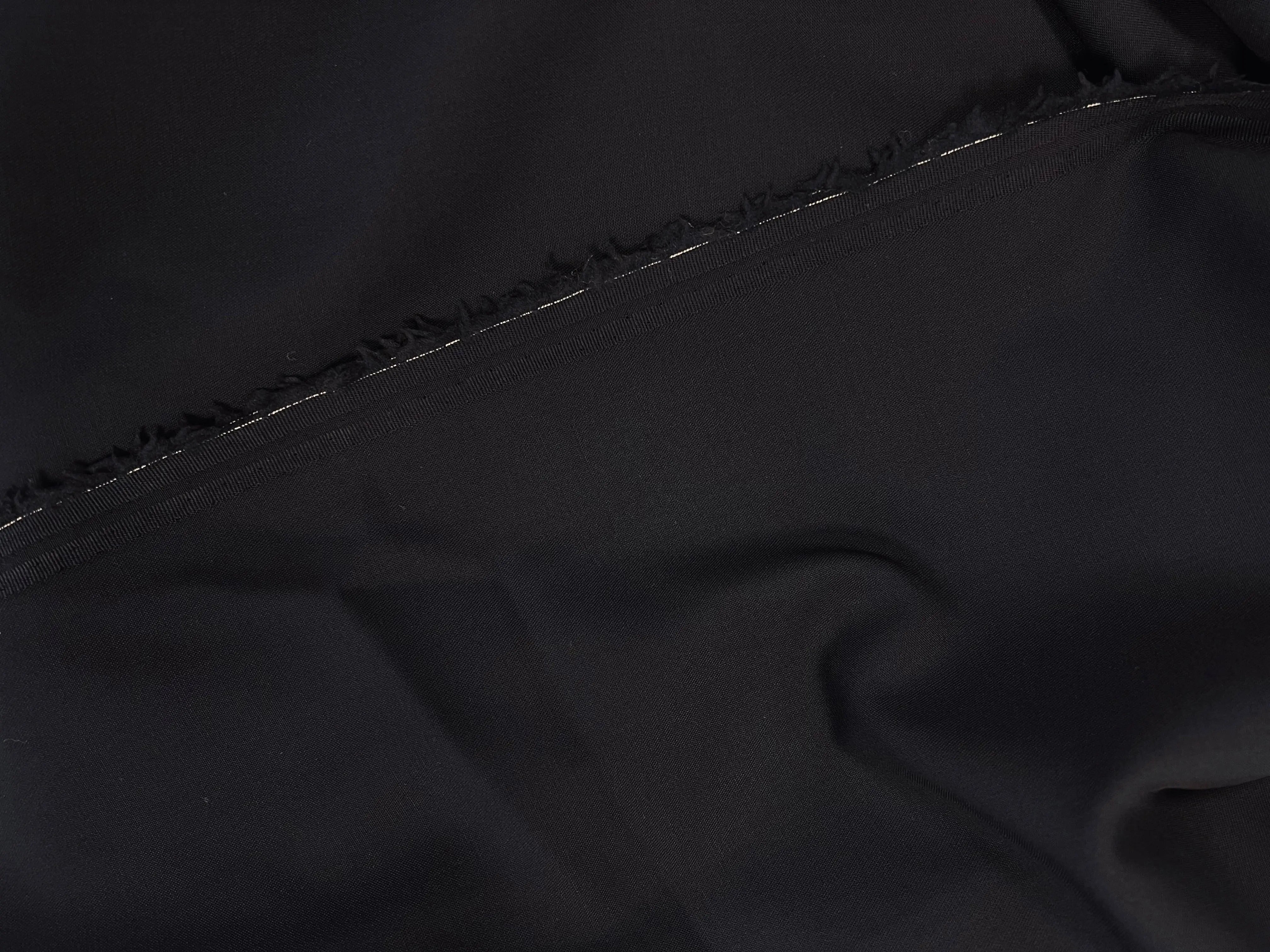GABARDINE VISCOSE FROIDE FINE BLEU NUIT TRÈS FLUIDE - My Little Coupon - tissu - coudre