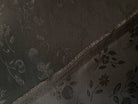JACQUARD SATINÉ KAKI FLEURS - My Little Coupon - tissu - coudre