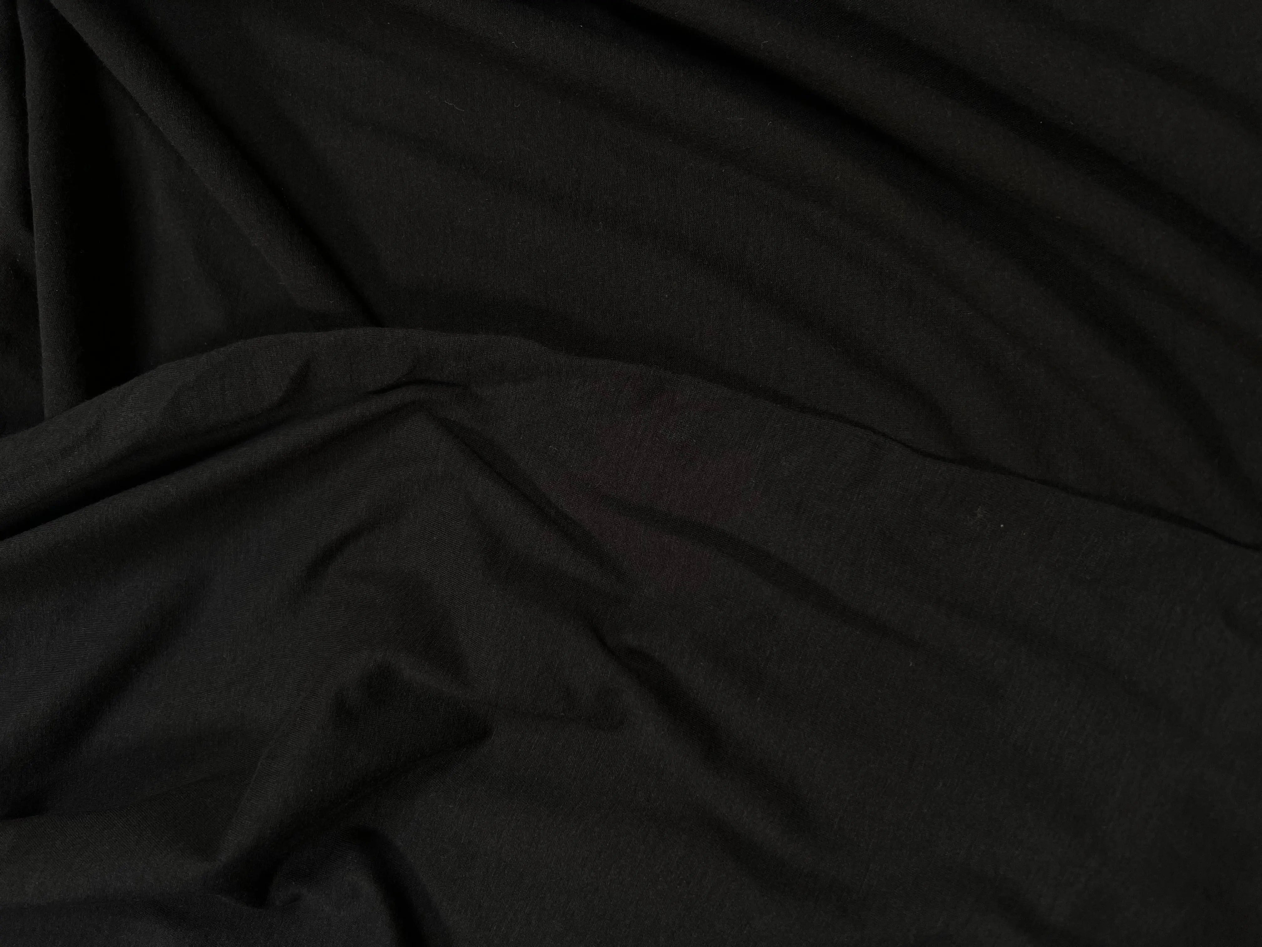 JERSEY T SHIRT 100% COTON NOIR - My Little Coupon - tissu - coudre