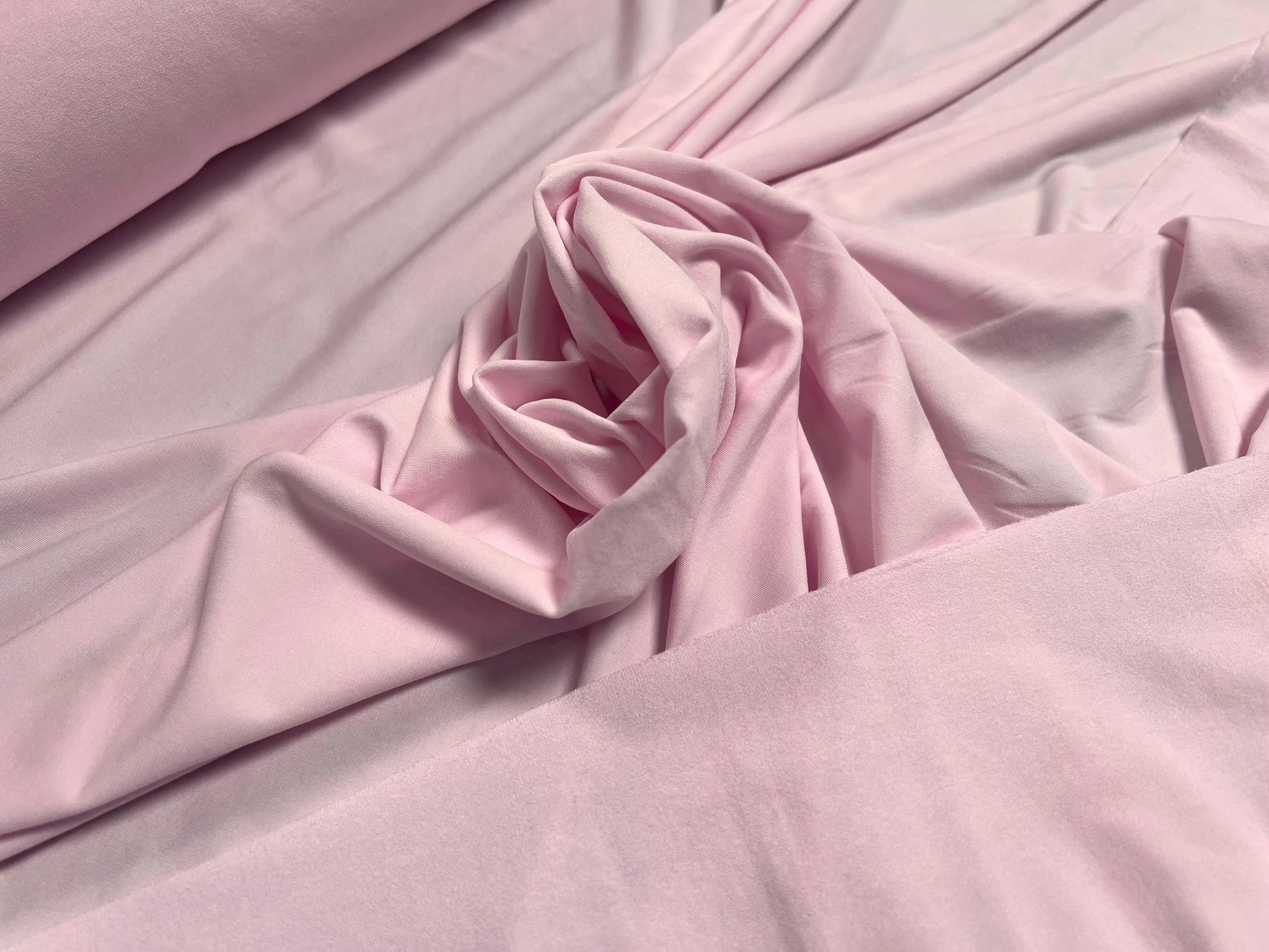 JERSEY VISCOSE STRETCH ROSE PÂLE - coupon de 3 mètres - My Little Coupon - tissu - coudre