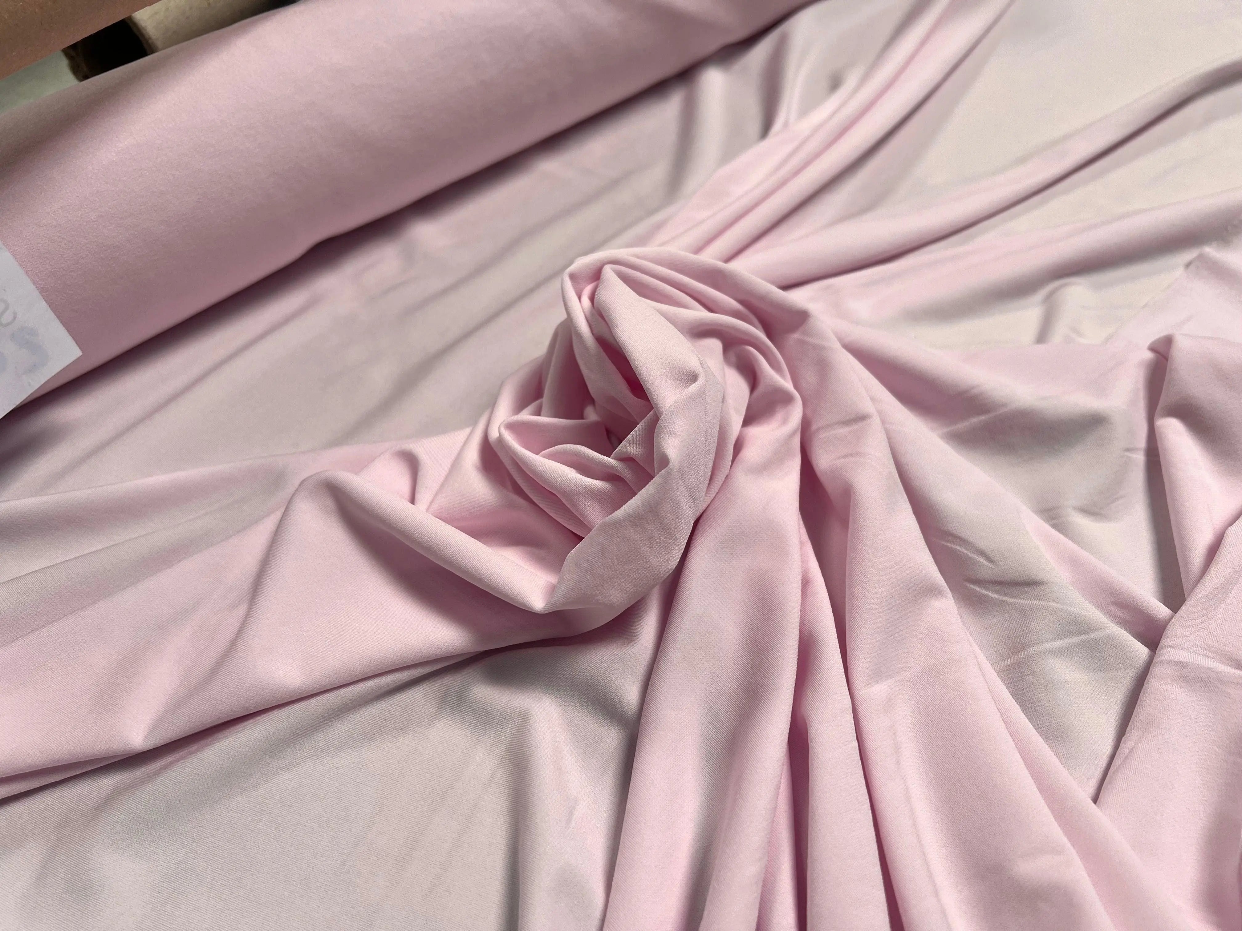 JERSEY VISCOSE STRETCH ROSE PÂLE - coupon de 3 mètres - My Little Coupon - tissu - coudre