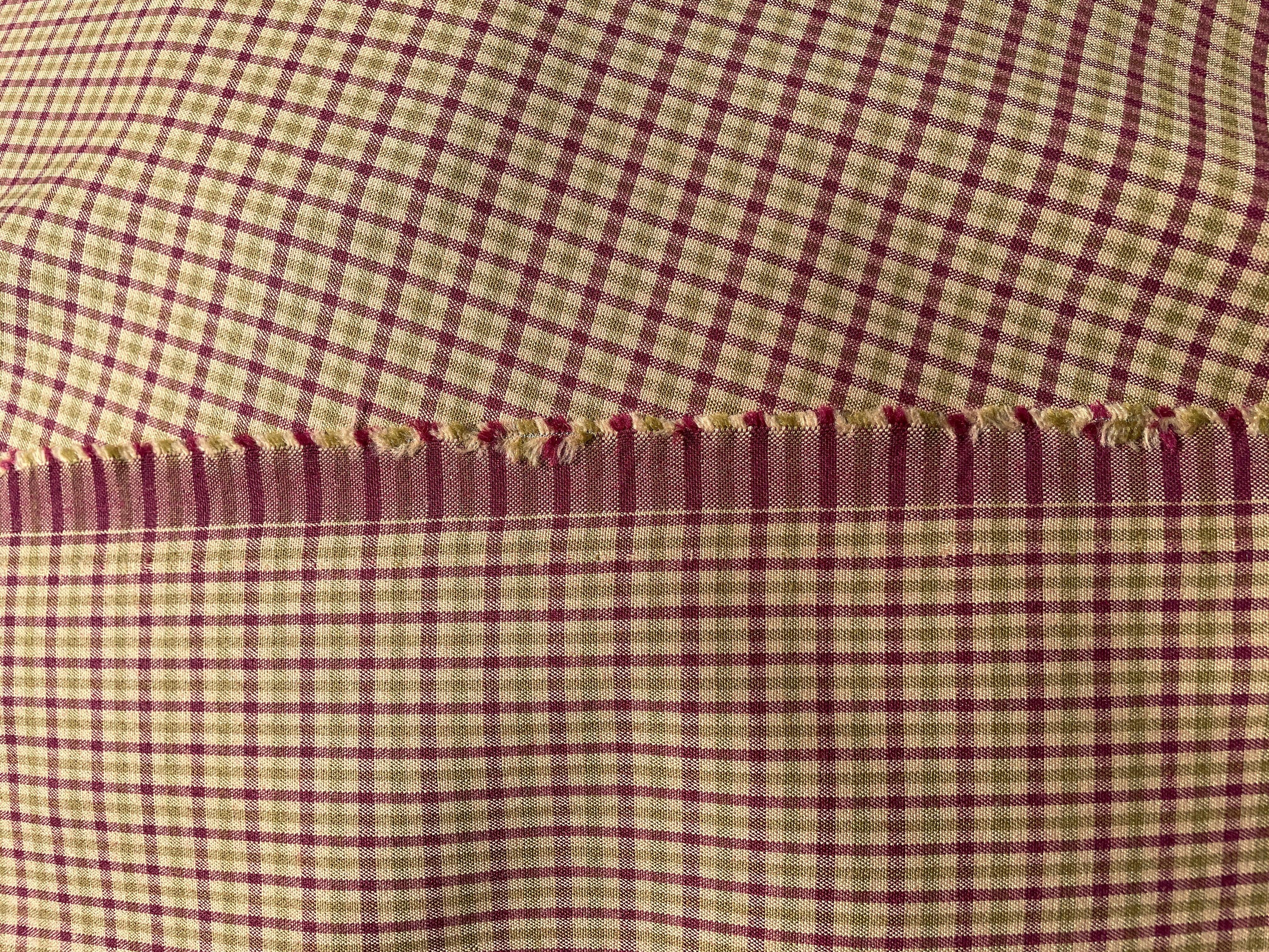 LAINAGE CARREAUX EXTENSIBLES BEIGES ET BORDEAUX 98% LAINE - My Little Coupon - tissu - coudre