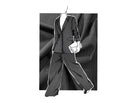 LAINAGE FIN GRIS ANTHRACITE RAYURES HORIZONTALES - My Little Coupon - tissu - coudre