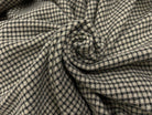 LAINAGE MANTEAU NID D'ABEILLE NOIR ET BEIGE - My Little Coupon - tissu - coudre