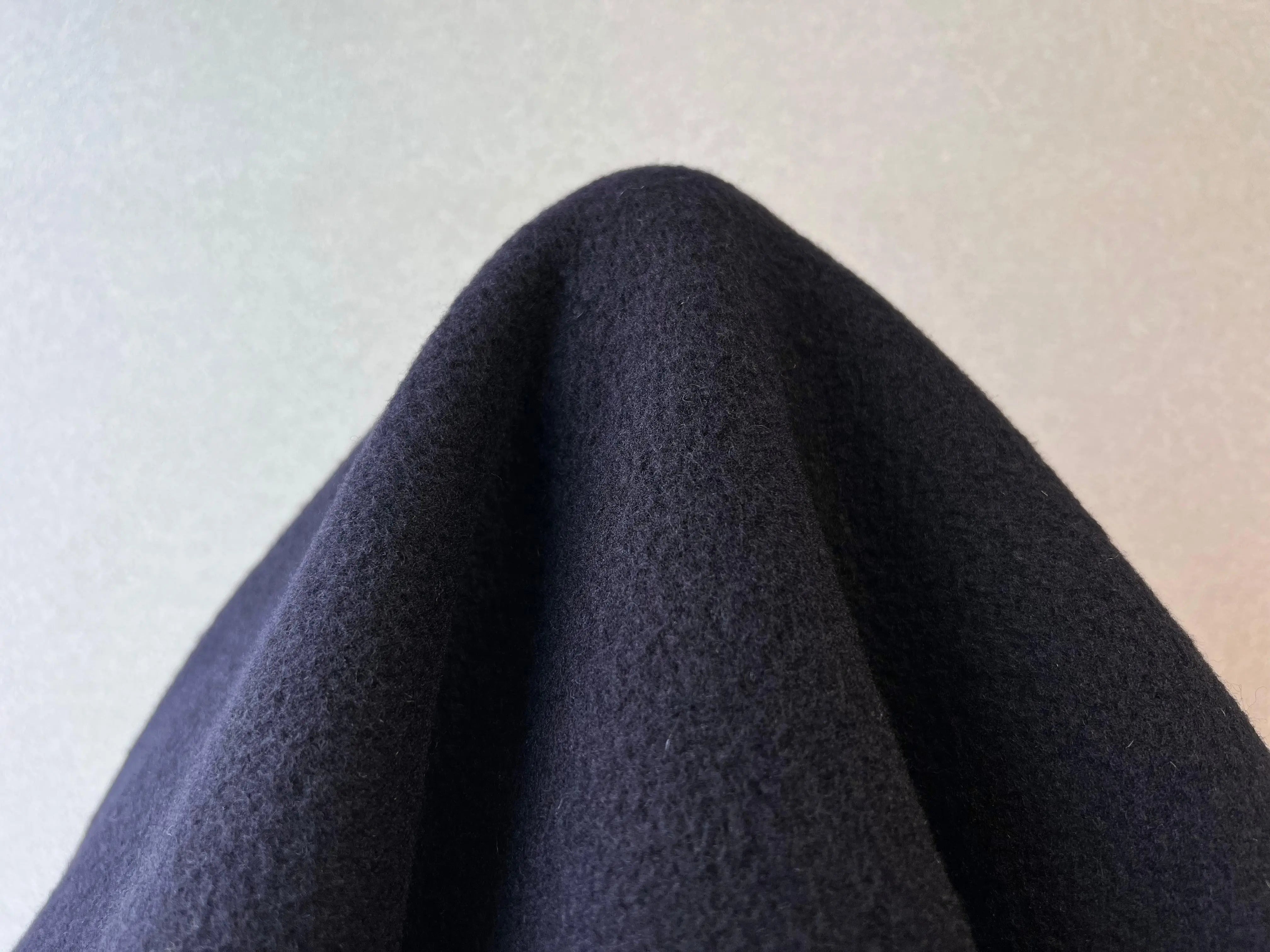 LAINAGE MANTEAU TOUT DOUX NAVY BLUE - My Little Coupon - tissu - coudre