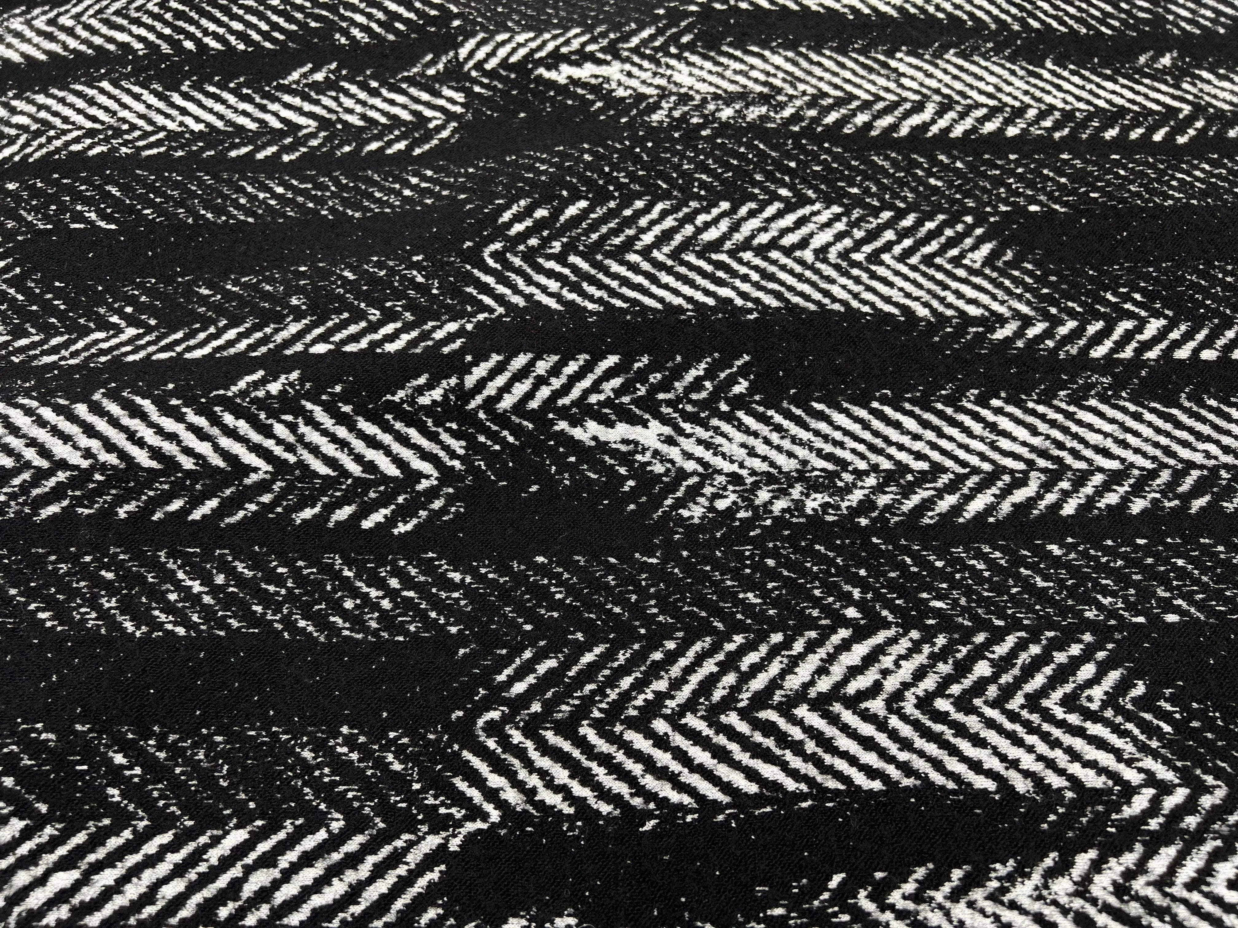 MAILLE JACQUARD BICOLORE MOTIF CHEVRONS - My Little Coupon - tissu - coudre