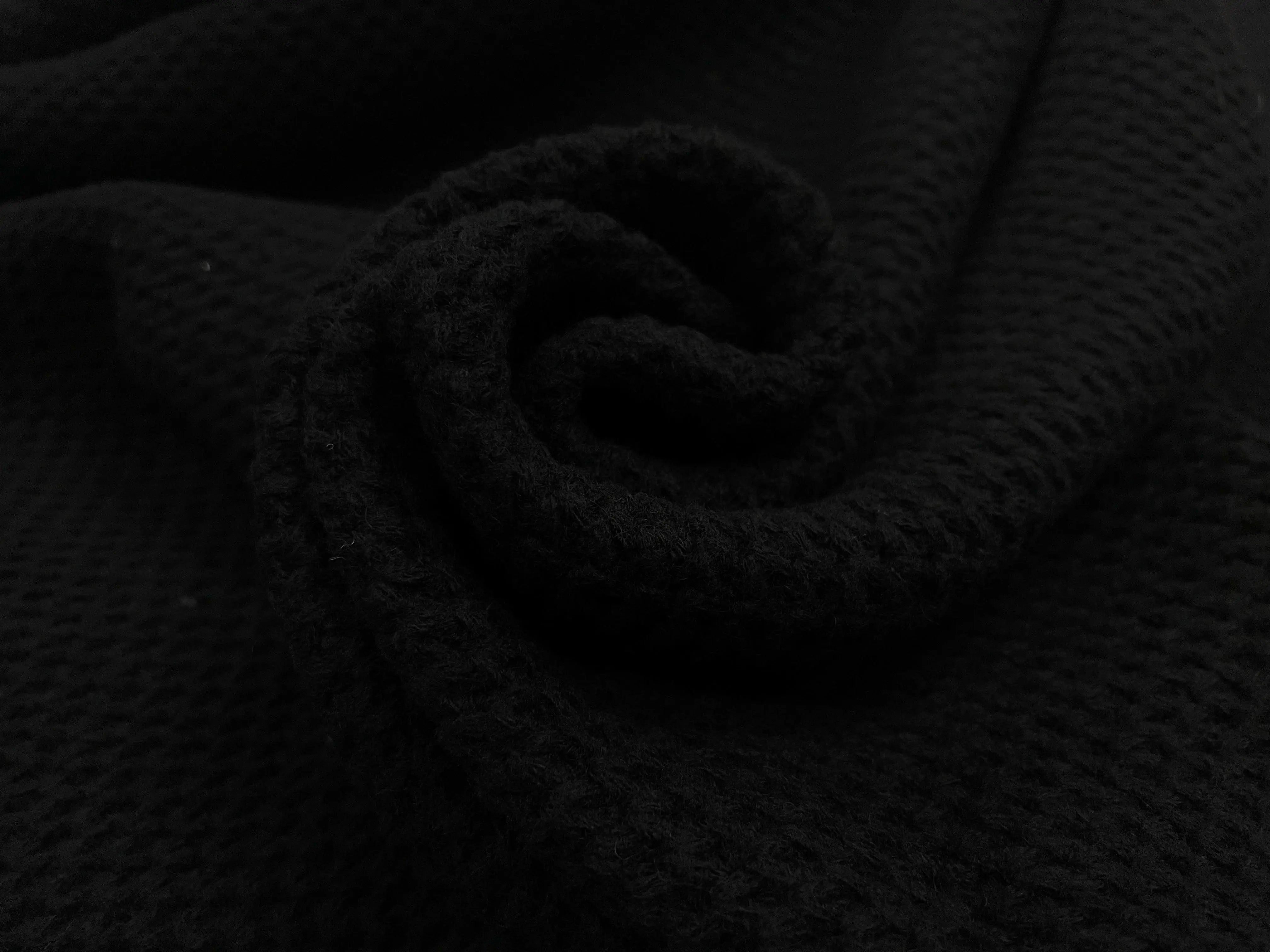 MAILLE TRICOT STRIPES NOIRES - My Little Coupon - tissu - coudre