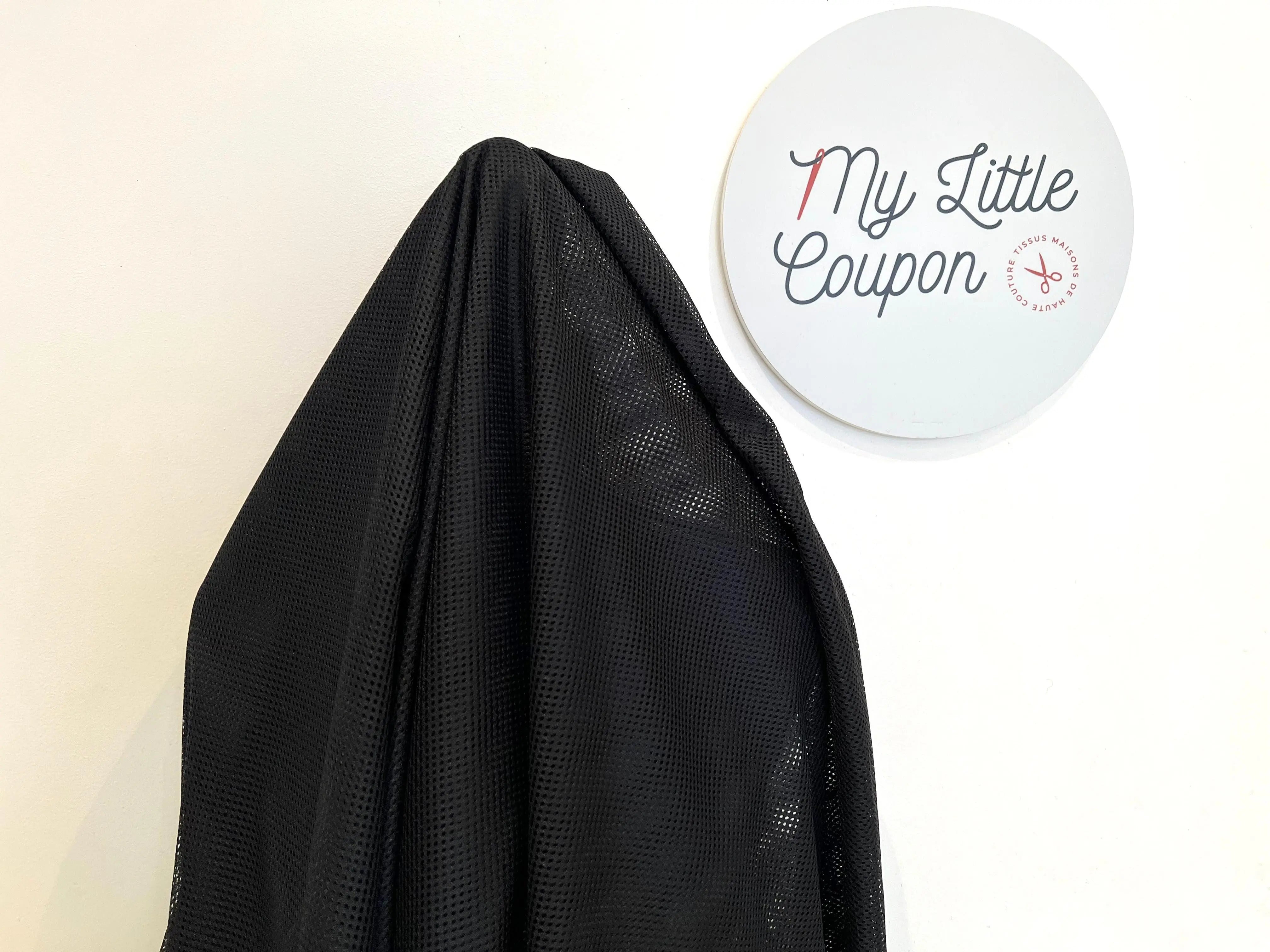 MAILLET FILET NOIR MESH - My Little Coupon - tissu - coudre