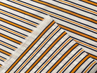 POPELINE DE COTON RAYURES JAUNE & INDIGO - My Little Coupon - tissu - coudre