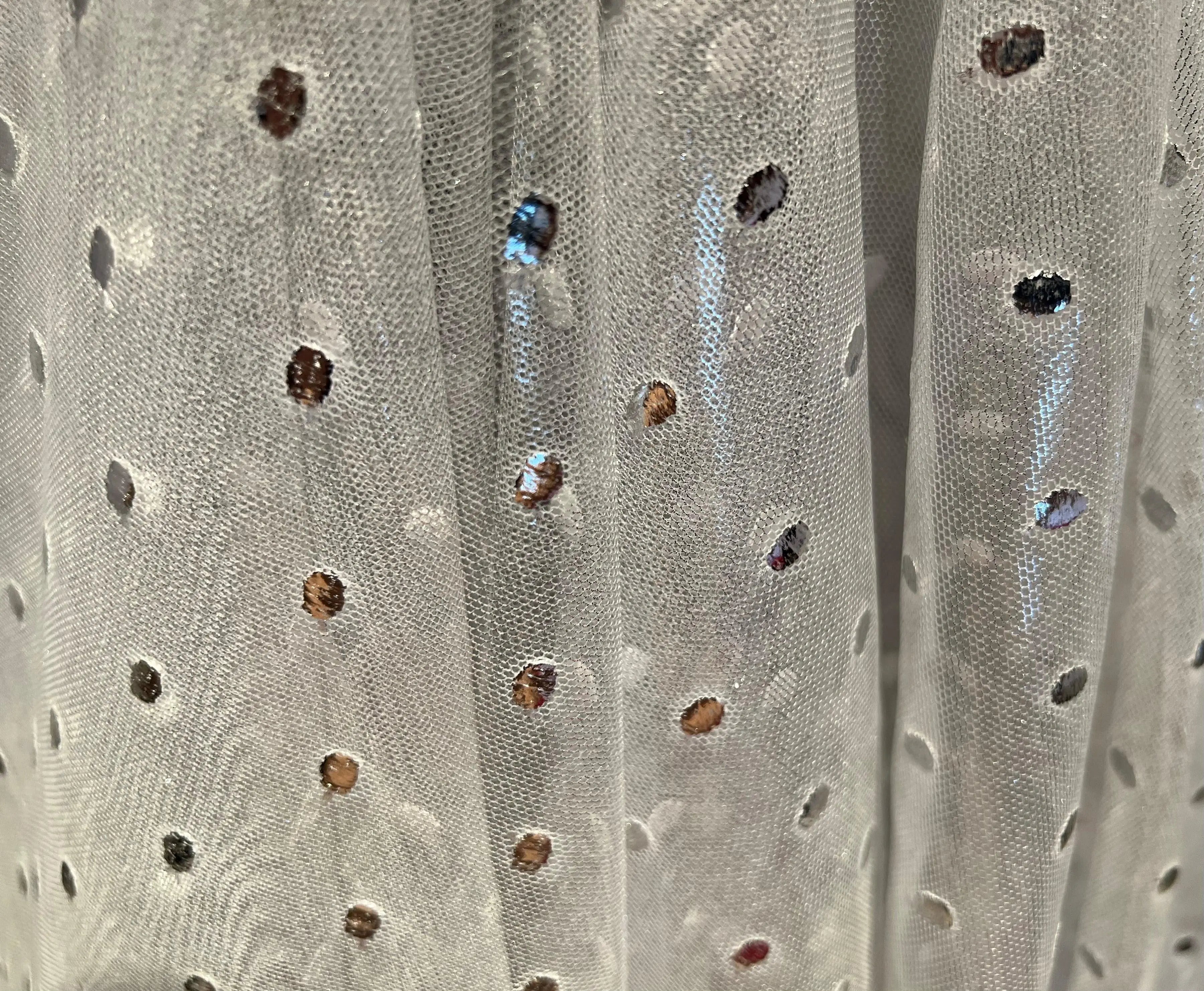 RESILLE LUNE PLUMETIS ARGENT - My Little Coupon - tissu - coudre