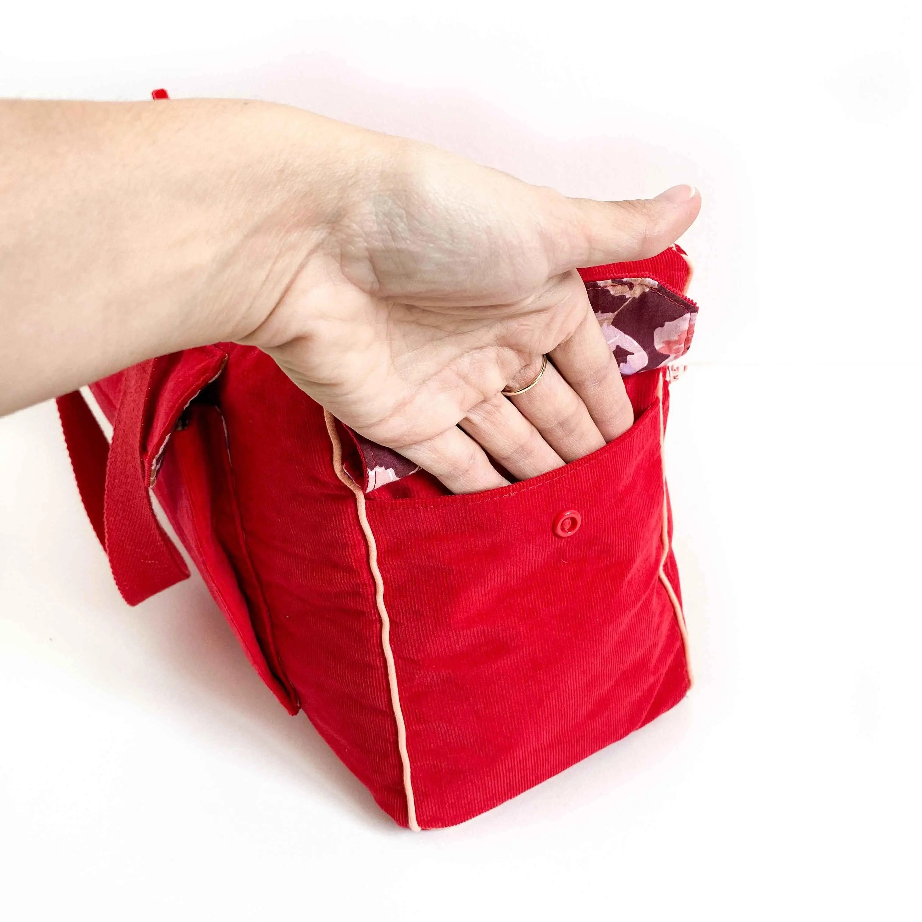 Sac Simone (sac à projets) - Patron Nom d'une couture ! - My Little Coupon - tissu - coudre