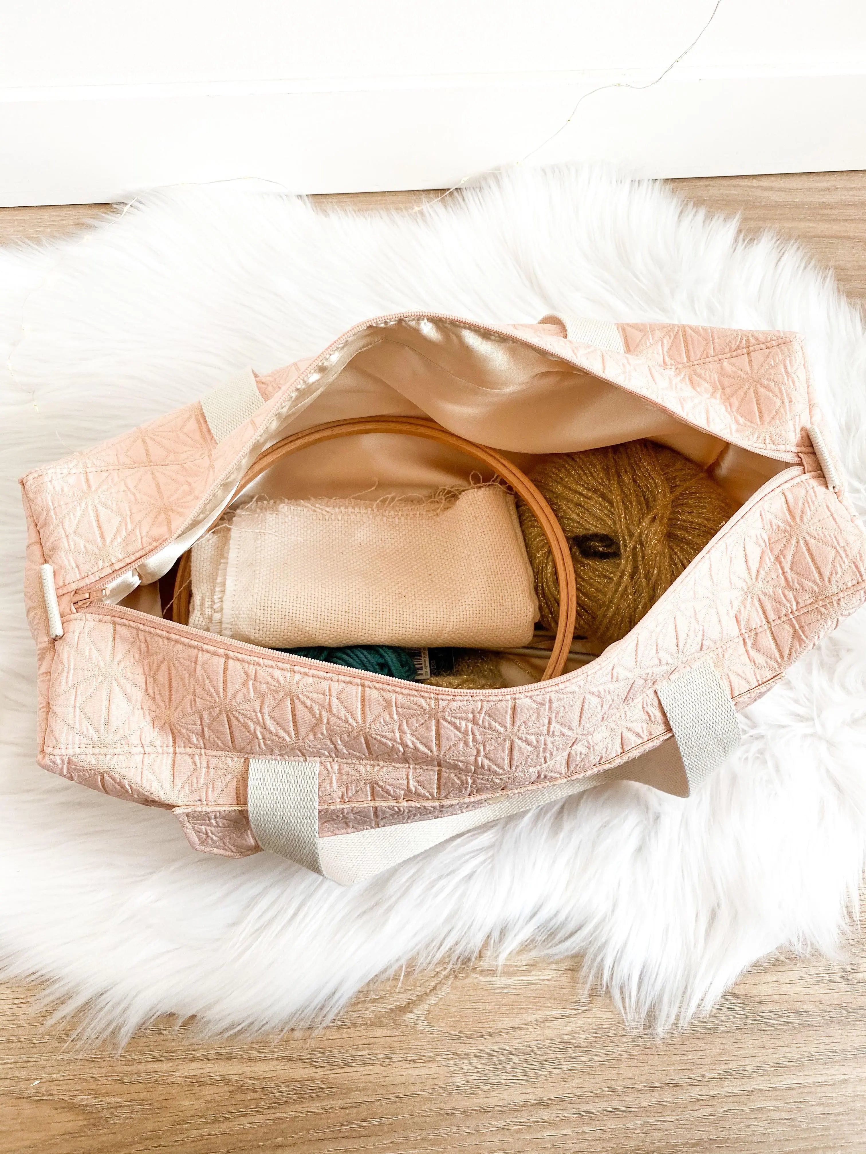 Sac Simone (sac à projets) - Patron Nom d'une couture ! - My Little Coupon - tissu - coudre