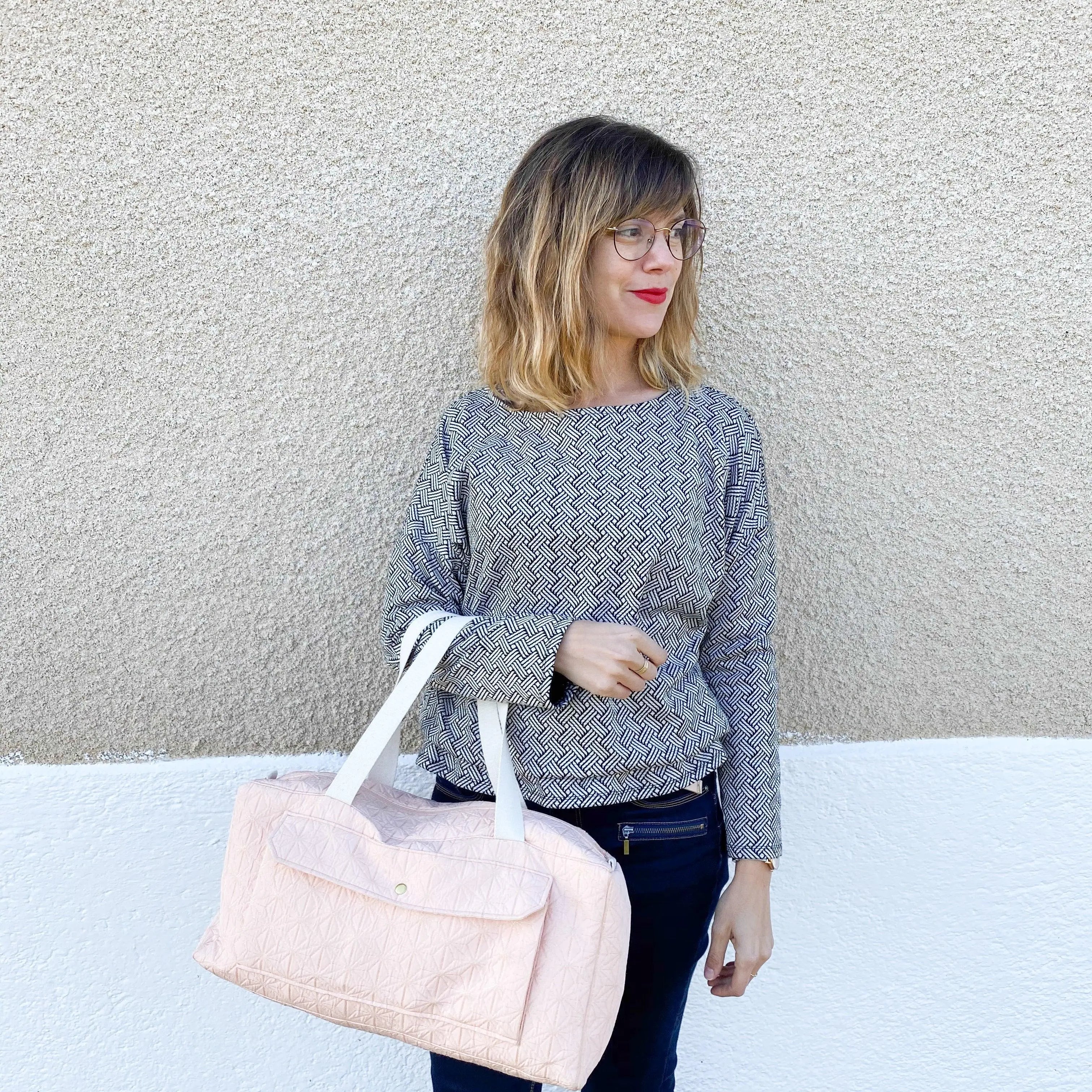 Sac Simone (sac à projets) - Patron Nom d'une couture ! - My Little Coupon - tissu - coudre