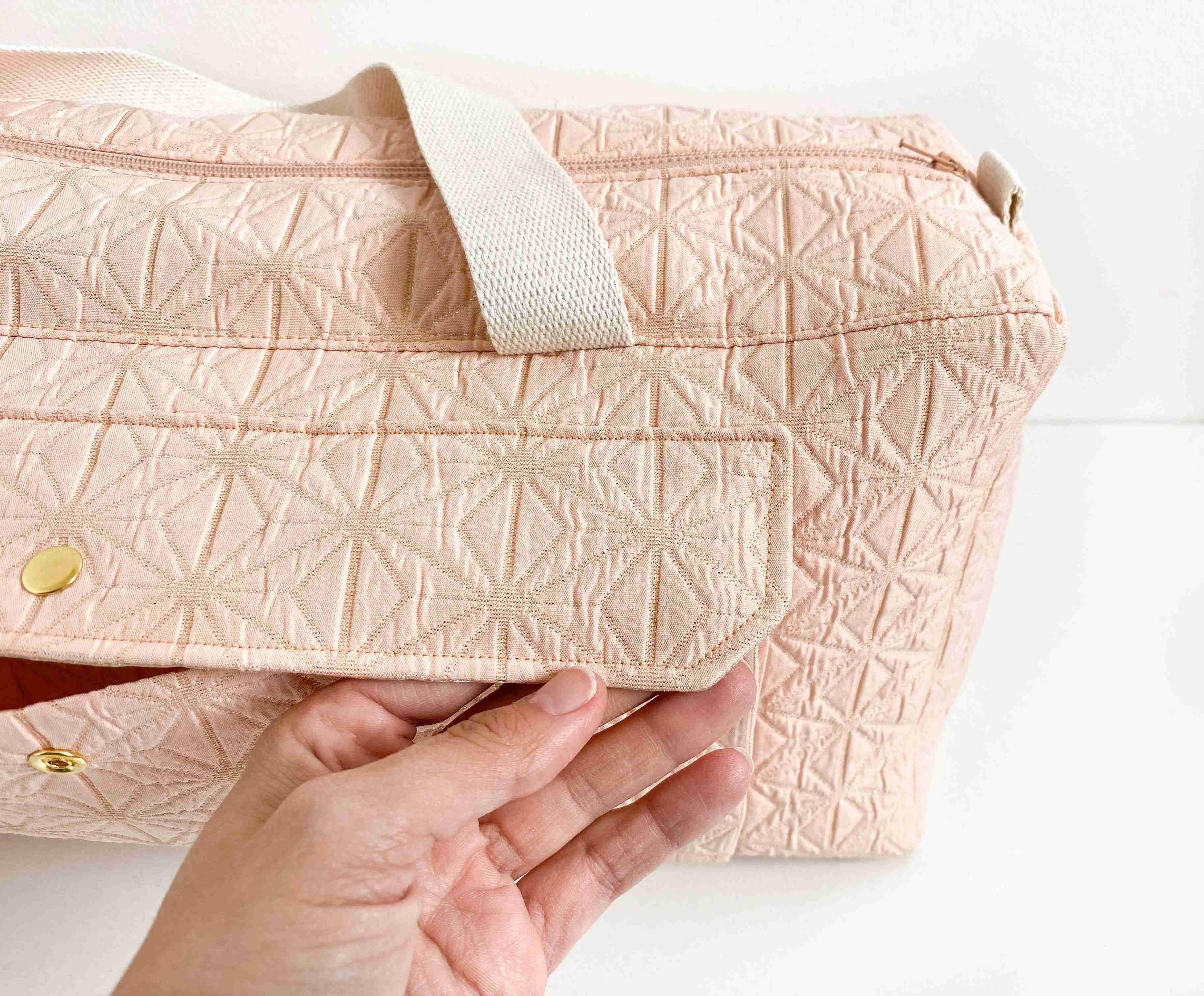 Sac Simone (sac à projets) - Patron Nom d'une couture ! - My Little Coupon - tissu - coudre