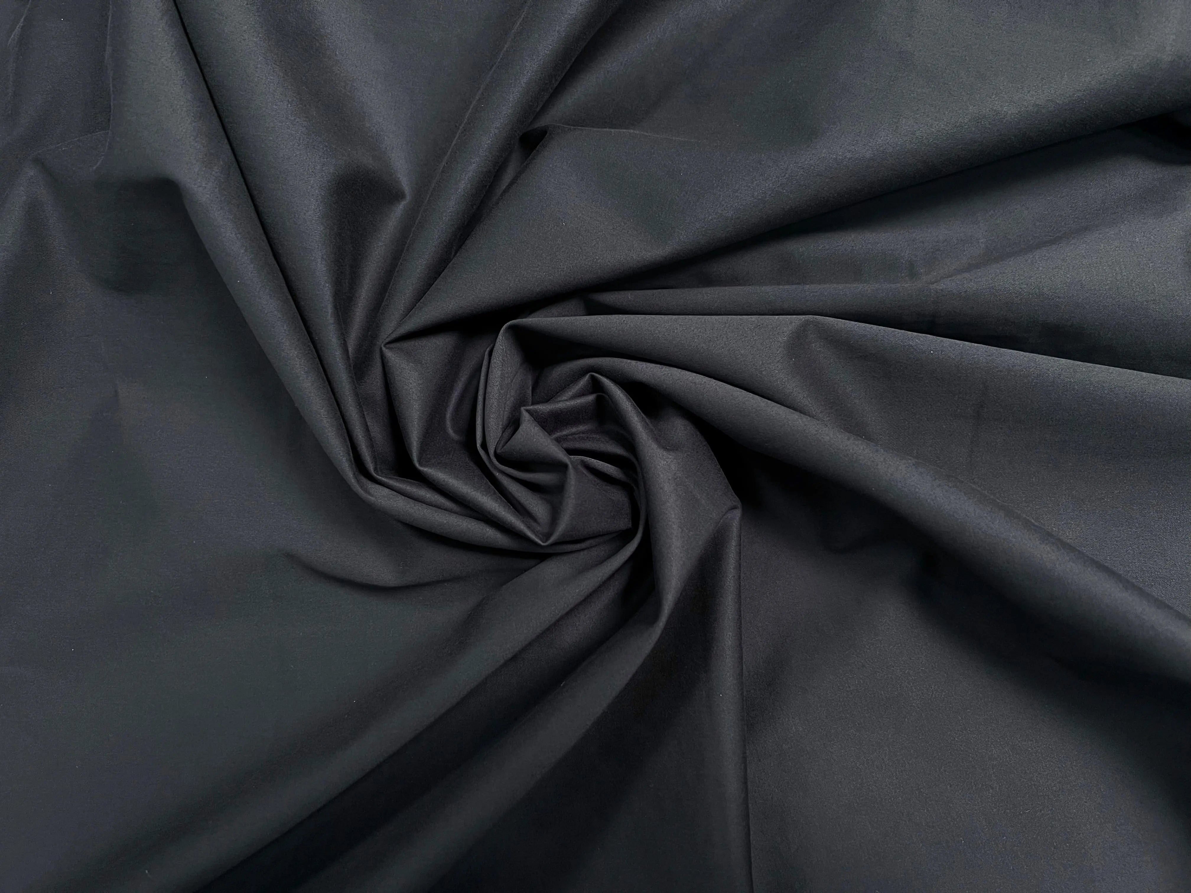 SATIN DE COTON GRIS ANTHRACITE - My Little Coupon - tissu - coudre