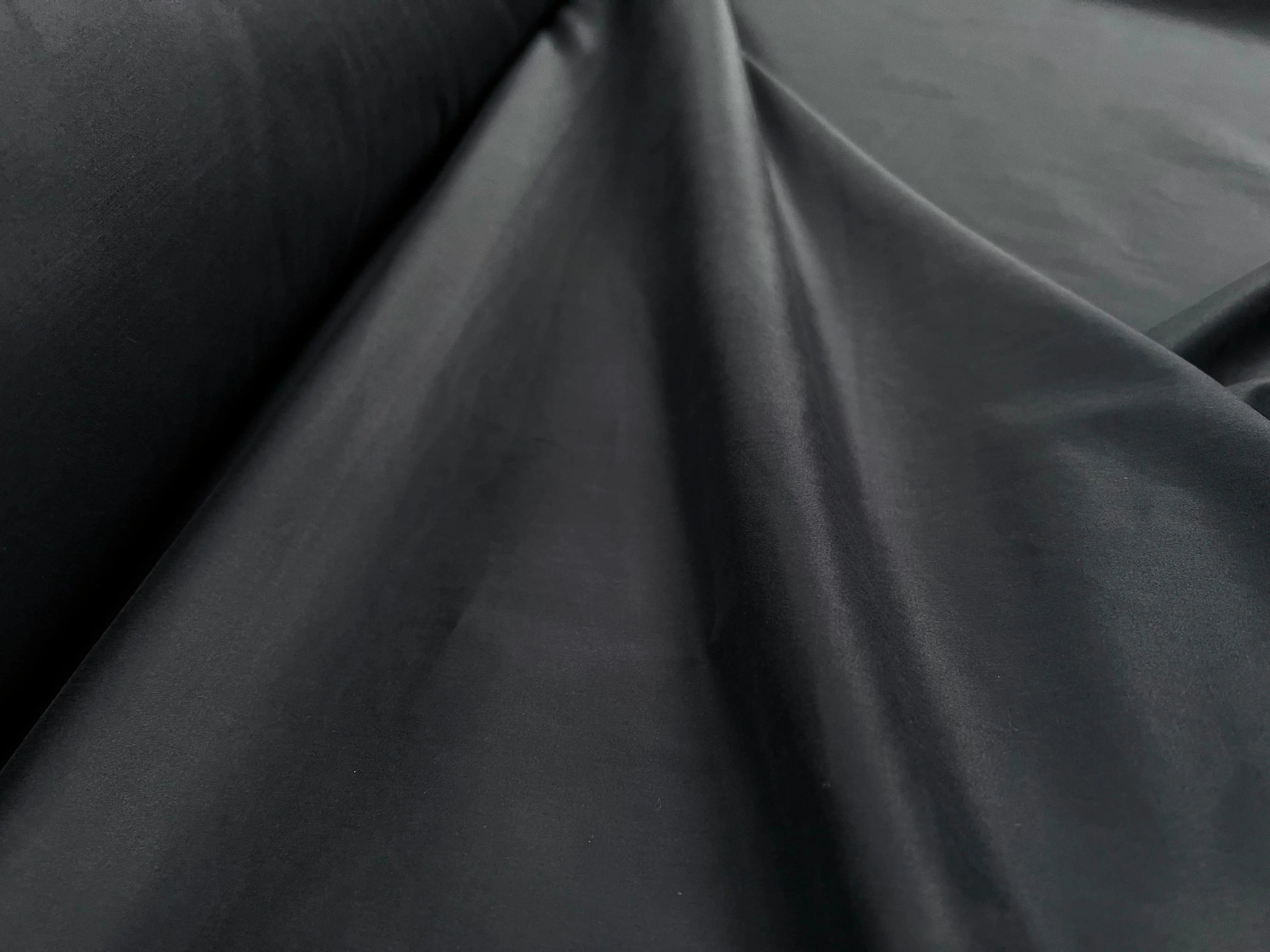 SATIN DE COTON GRIS ANTHRACITE - My Little Coupon - tissu - coudre