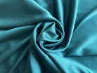 SATIN DE SOIE BLEU SARCELLE D'HIVER - My Little Coupon - tissu - coudre