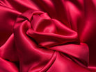 SATIN DE SOIE ROUGE CARMIN - coupon de 3 mètres - My Little Coupon - tissu - coudre