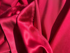 SATIN DE SOIE ROUGE CARMIN - coupon de 3 mètres - My Little Coupon - tissu - coudre