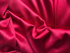SATIN DE SOIE ROUGE CARMIN - coupon de 3 mètres - My Little Coupon - tissu - coudre
