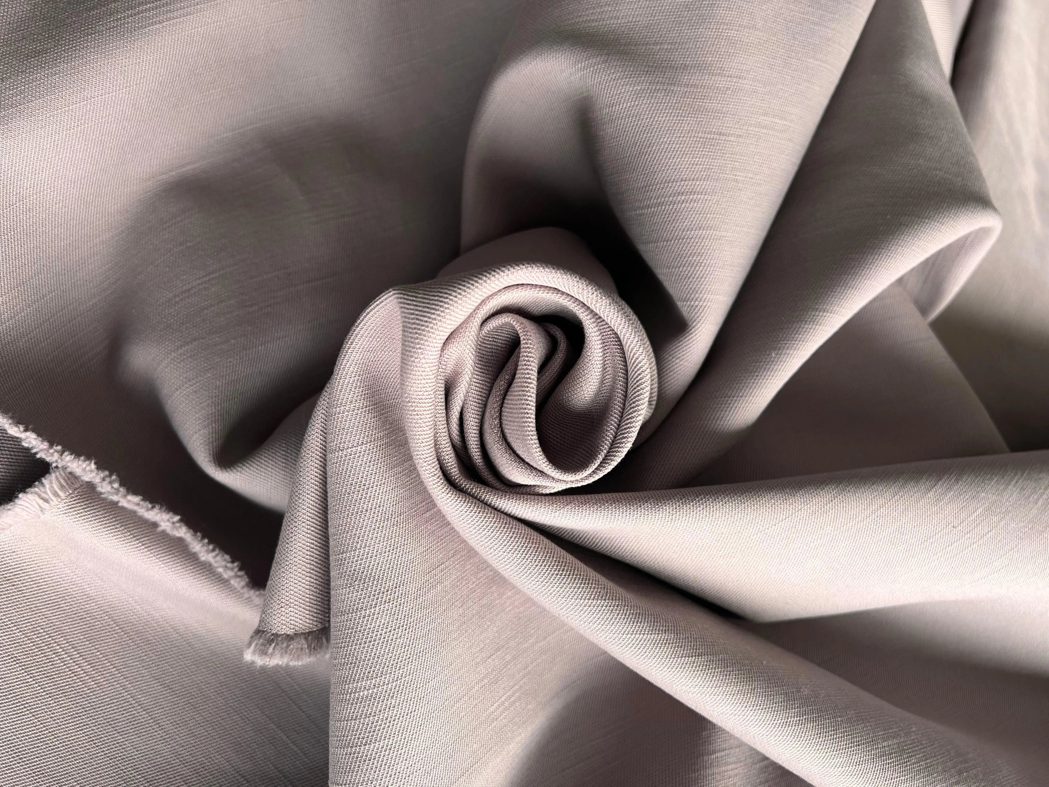TISSU COTON ARMURÉ GRIS TAUPE - My Little Coupon - tissu - coudre