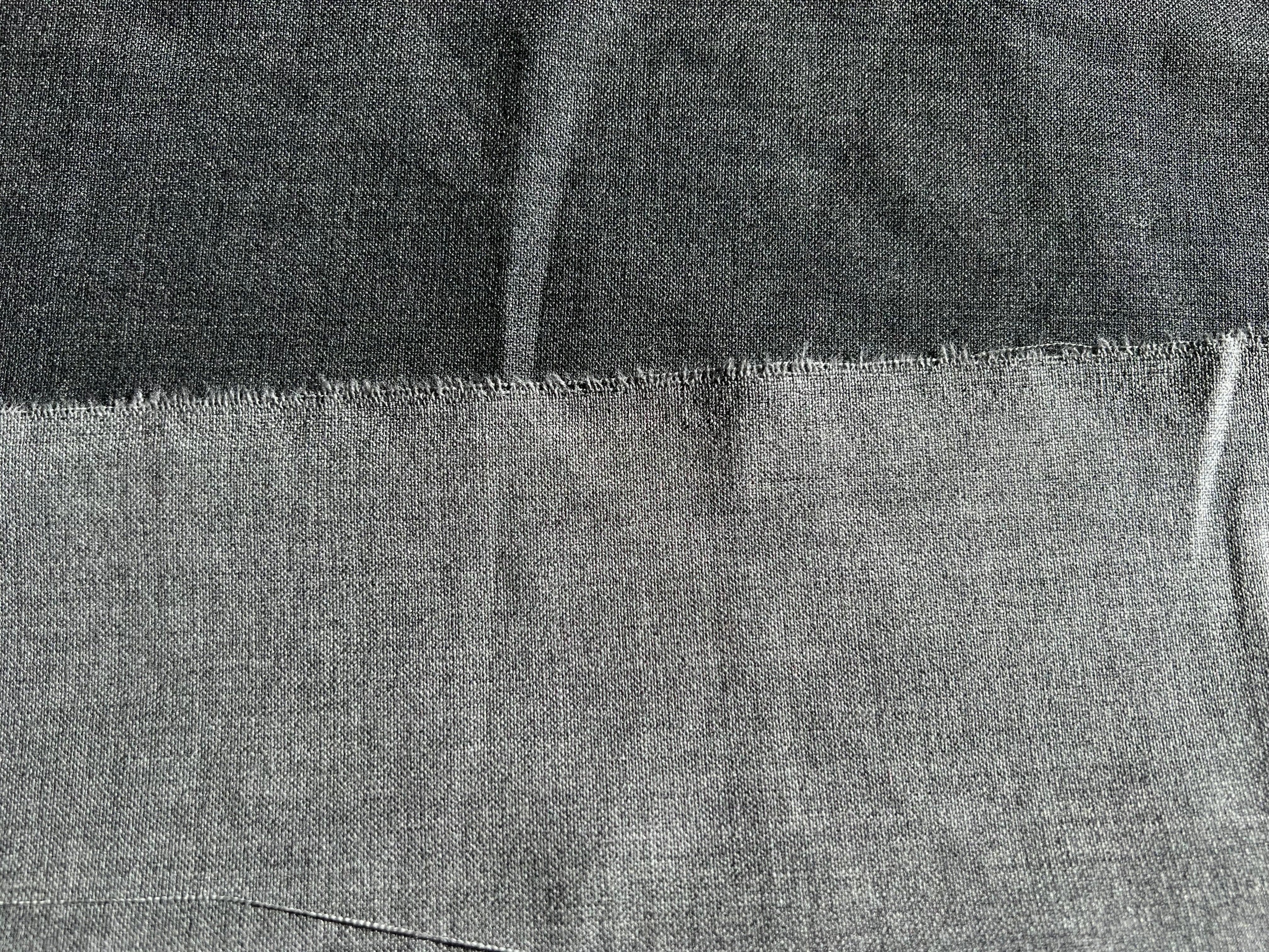 TOILE DE LAINE DOUBLE FACE GRIS - My Little Coupon - tissu - coudre