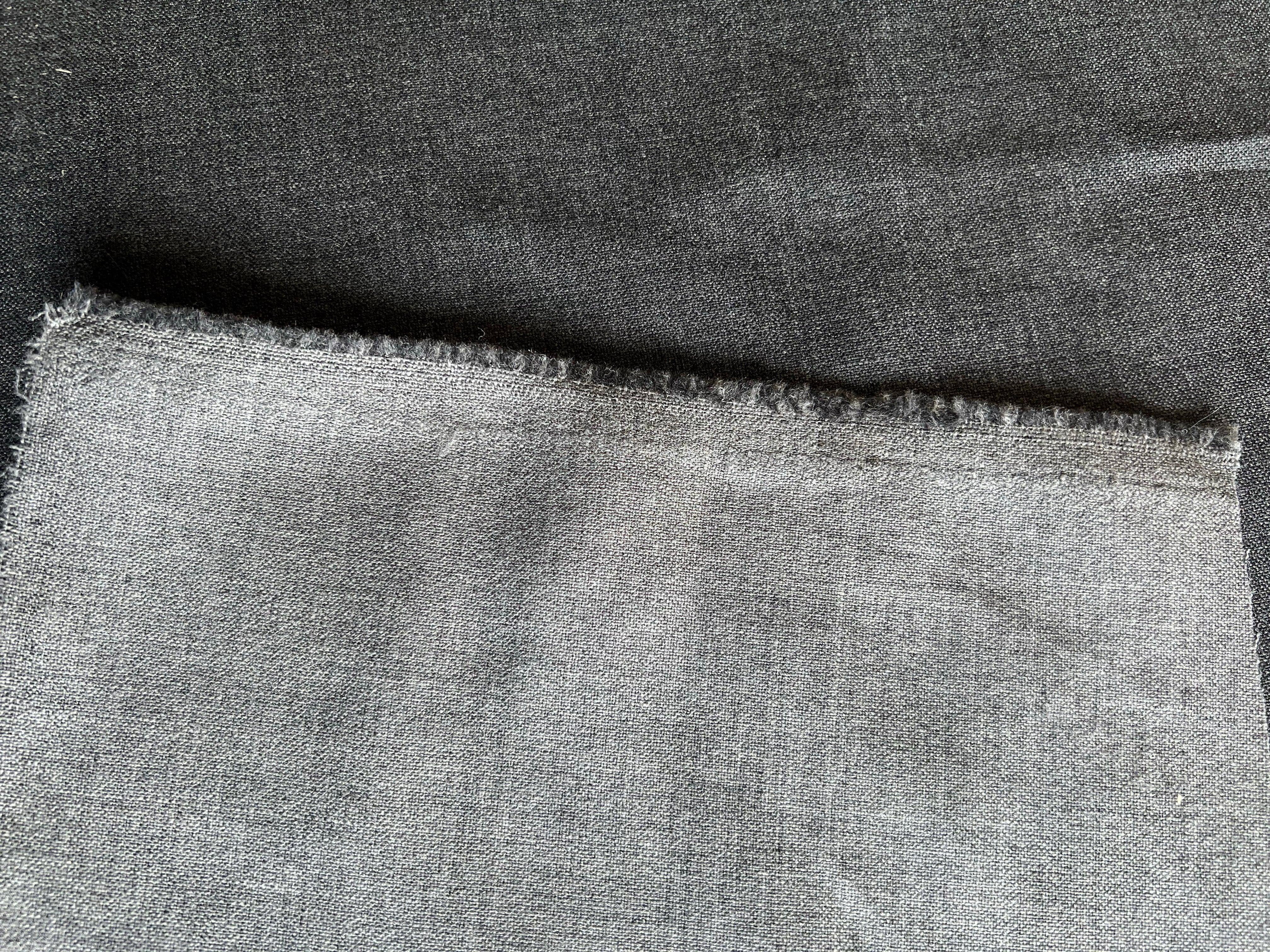 TOILE DE LAINE DOUBLE FACE GRIS - My Little Coupon - tissu - coudre