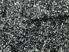 TWEED DE PRINTEMPS REVERSIBLE NOIR ET BLANC - coupon de 3 mètres - My Little Coupon - tissu - coudre