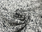 TWEED DE PRINTEMPS REVERSIBLE NOIR ET BLANC - coupon de 3 mètres - My Little Coupon - tissu - coudre