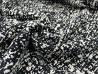 TWEED DE PRINTEMPS REVERSIBLE NOIR ET BLANC - coupon de 3 mètres - My Little Coupon - tissu - coudre