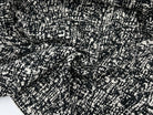 TWEED DE PRINTEMPS REVERSIBLE NOIR ET BLANC - coupon de 3 mètres - My Little Coupon - tissu - coudre