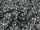 TWEED DE PRINTEMPS REVERSIBLE NOIR ET BLANC - coupon de 3 mètres - My Little Coupon - tissu - coudre