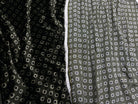 VELOURS LISSE FOND KHAKI FONCÉ PETITS MOTIFS - My Little Coupon - tissu - coudre