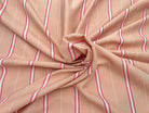 VISCOSE ROSE CHAIR RAYURE ROUGE ET BLANCHE 100% VISCOSE - coupon de 3 mètres - My Little Coupon - tissu - coudre