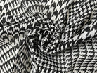 VOILE 100% COTON PEIGNÉ PIED DE COQ EN PRINCE DE GALLES NOIR ET BLANC - My Little Coupon - tissu - coudre
