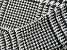 VOILE 100% COTON PEIGNÉ PIED DE COQ EN PRINCE DE GALLES NOIR ET BLANC - My Little Coupon - tissu - coudre