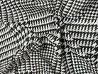 VOILE 100% COTON PEIGNÉ PIED DE COQ EN PRINCE DE GALLES NOIR ET BLANC - My Little Coupon - tissu - coudre