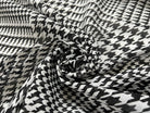 VOILE 100% COTON PEIGNÉ PIED DE COQ EN PRINCE DE GALLES NOIR ET BLANC - My Little Coupon - tissu - coudre