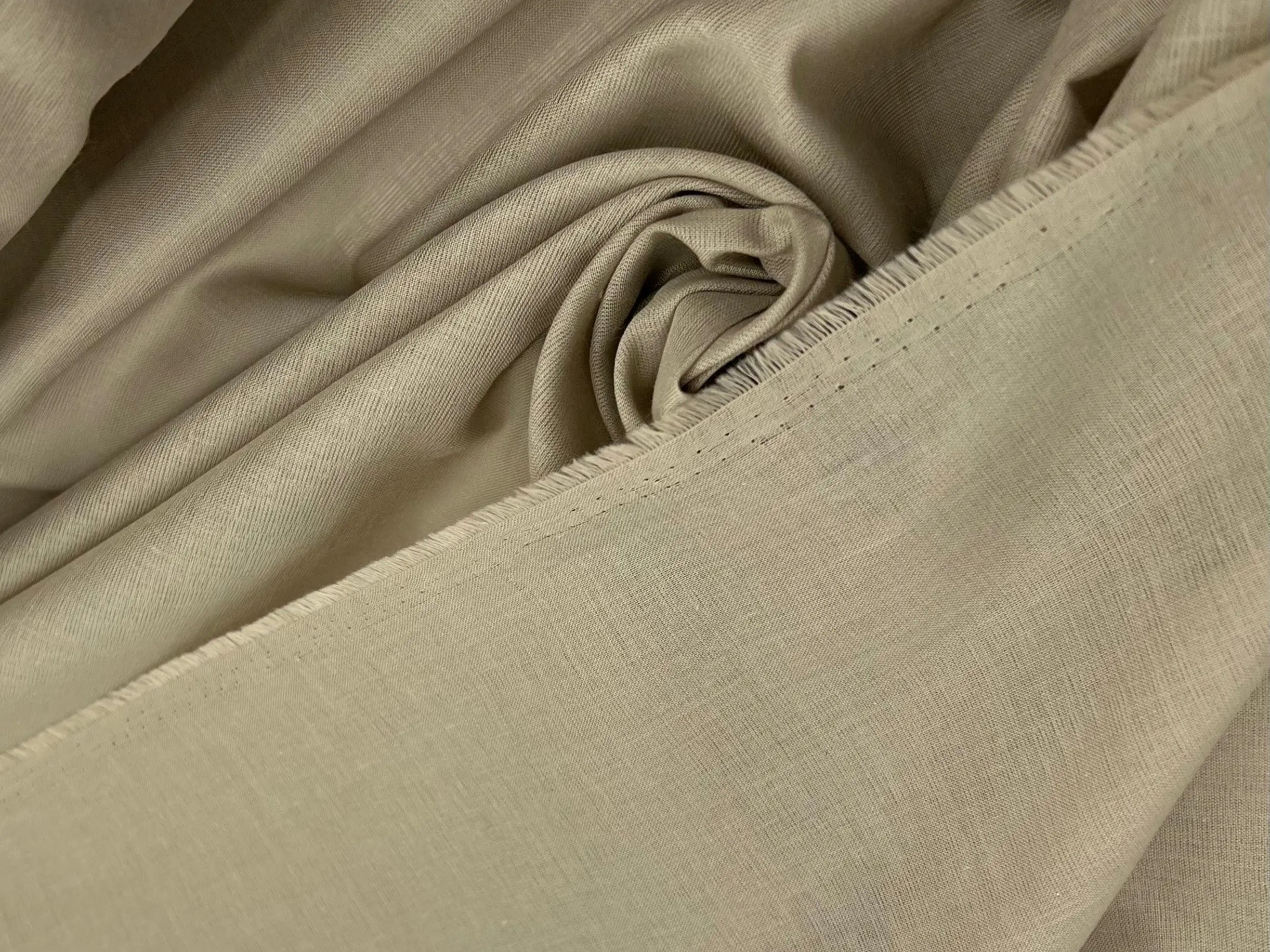 VOILE DE COTON PEIGNÉ SABLE - coupon de 3 mètres - My Little Coupon - tissu - coudre