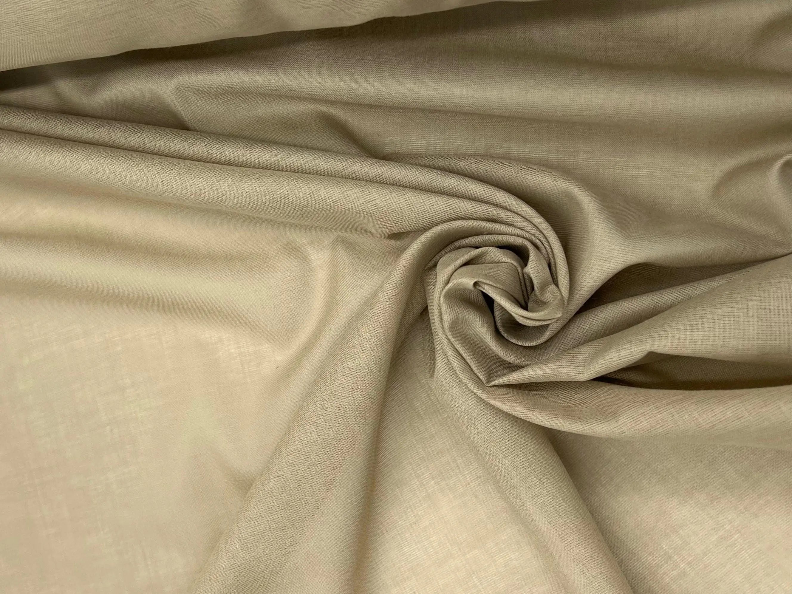 VOILE DE COTON PEIGNÉ SABLE - coupon de 3 mètres - My Little Coupon - tissu - coudre